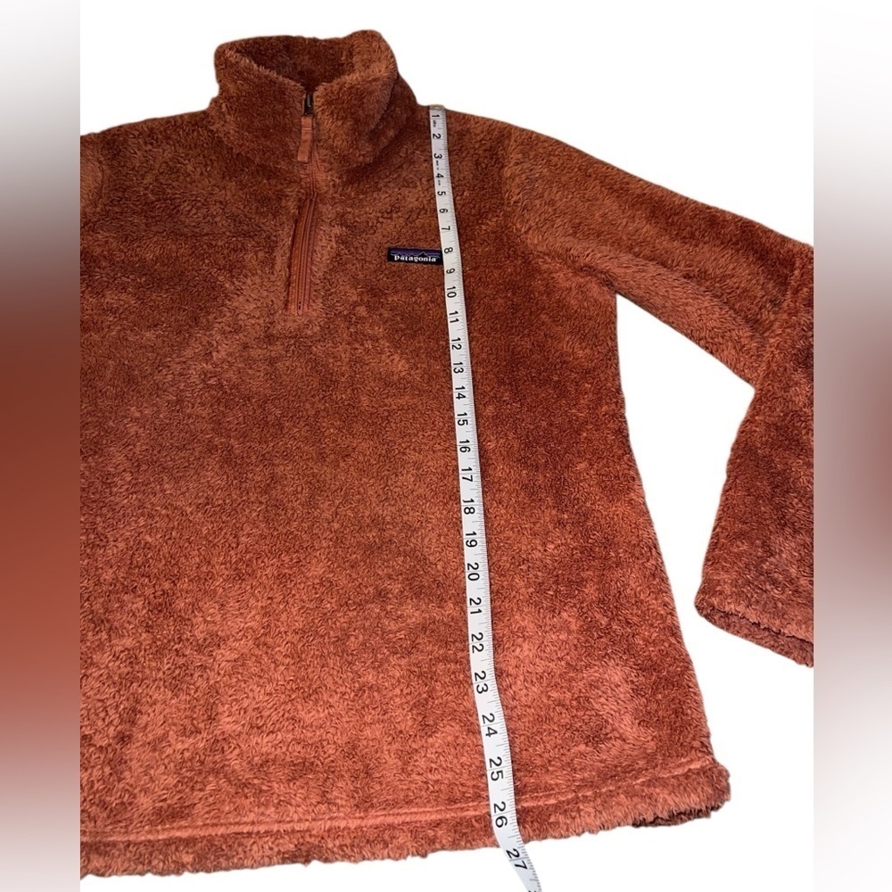 Patagonia Women’s Los Gatos Quarter Zip Fleece Large Burnt Orange Jacket Active - Picture 9 of 12